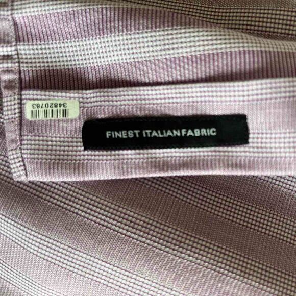 Hugo Boss Men's Regular Fit Pastel Purple Cotton Dress Shirt 41 16 - Picture 5 of 11